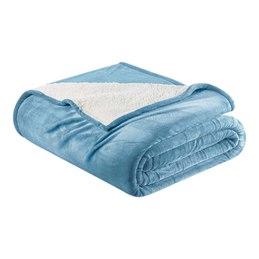 Velvet Plush Sherpa Bed Blanket - Sherpa Fleece, photo 21 of 69