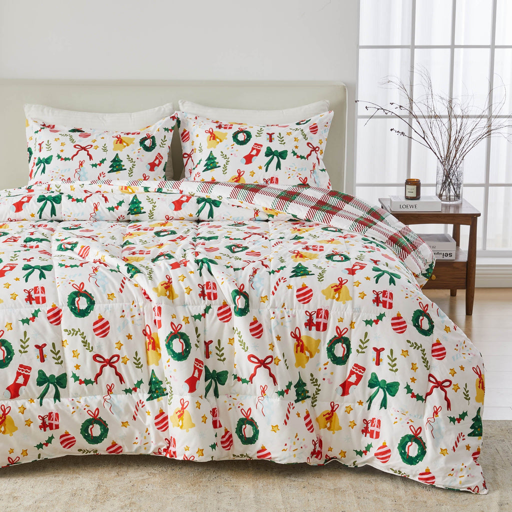 Reversible Christmas Comforter and Sham Set - Holiday Lodge, photo 55 of 120