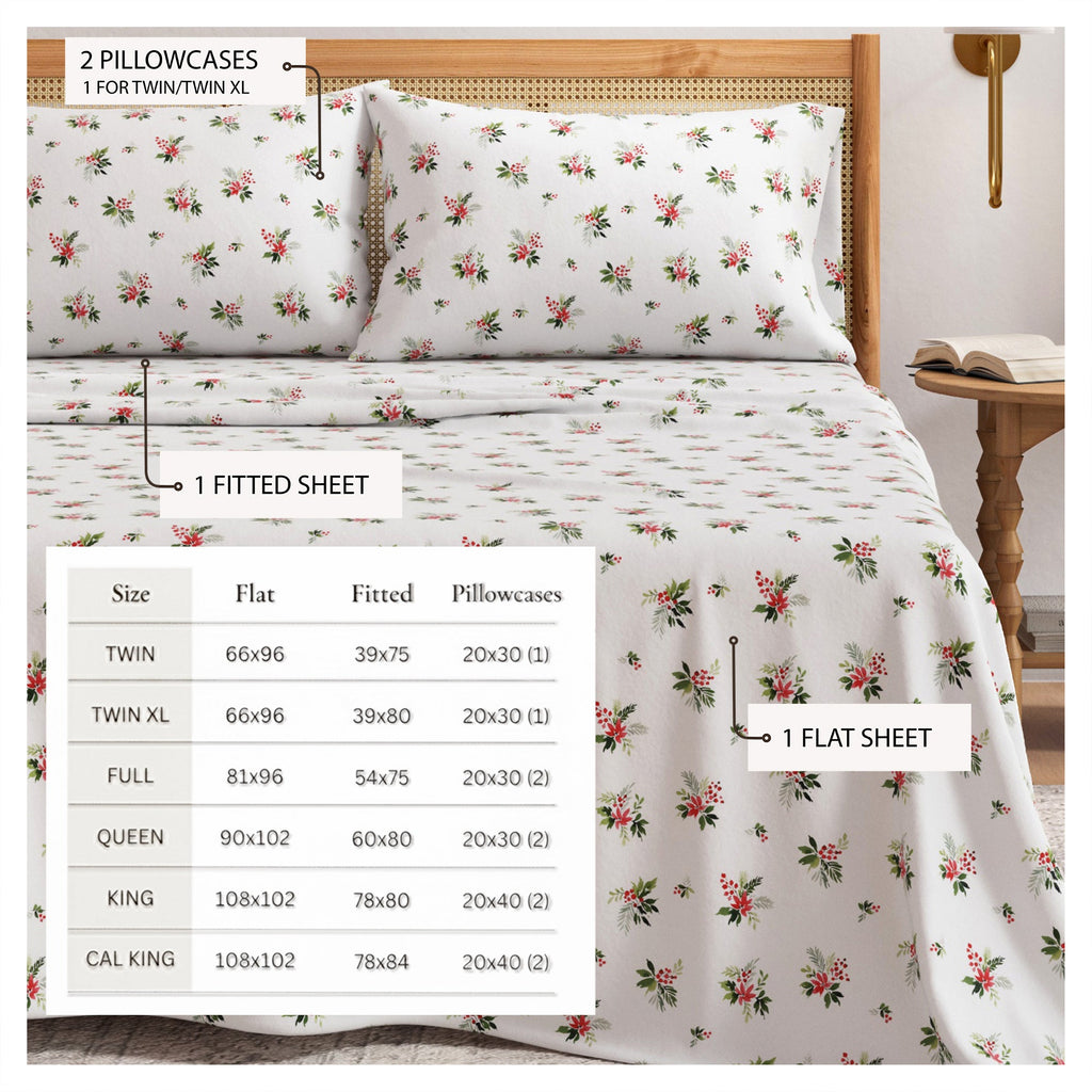 Turkish Cotton Flannel Sheet Set - Elevated Holiday, photo 47 of 48
