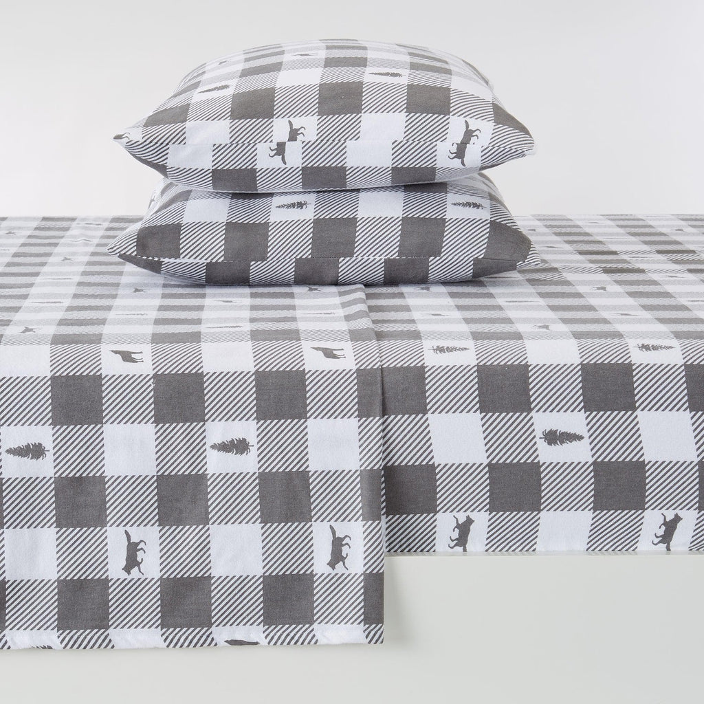 100% Turkish Cotton Flannel Sheet Sets - Boulder Collection, photo 35 of 40