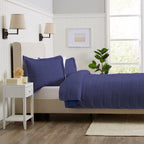 Textured Striped Quilt Set - Ellie Collection, photo 3 of 21