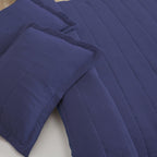 Textured Striped Quilt Set - Ellie Collection, photo 2 of 21