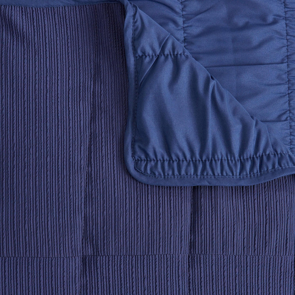 Textured Striped Quilt Set - Ellie Collection, photo 7 of 21