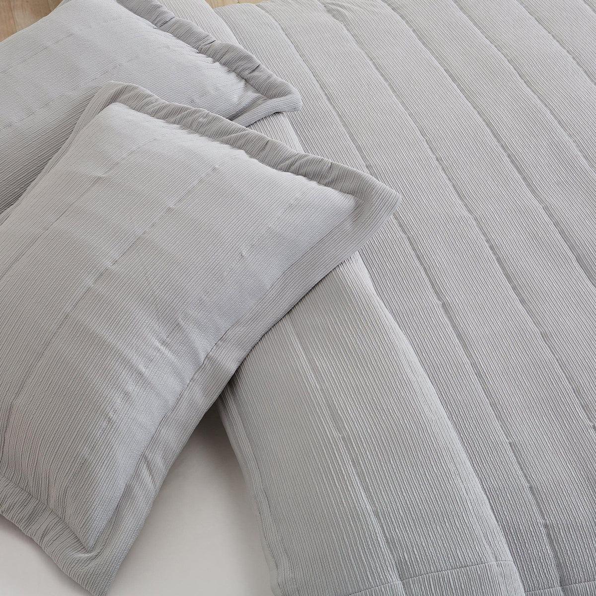 Textured Striped Quilt Set - Ellie Collection, photo 9 of 21