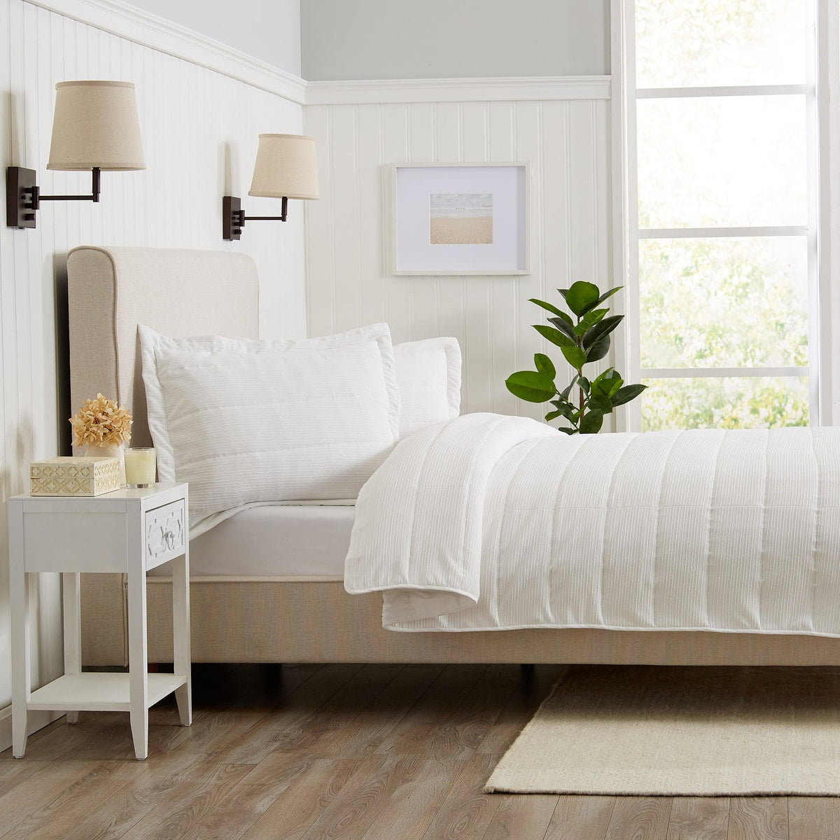 Textured Striped Quilt Set - Ellie Collection, photo 17 of 21