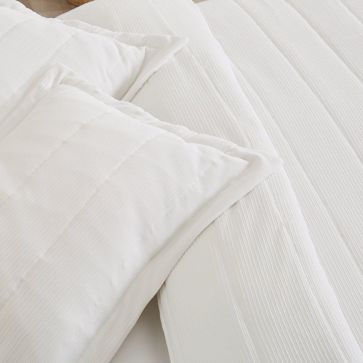 Textured Striped Quilt Set - Ellie Collection, photo 16 of 21