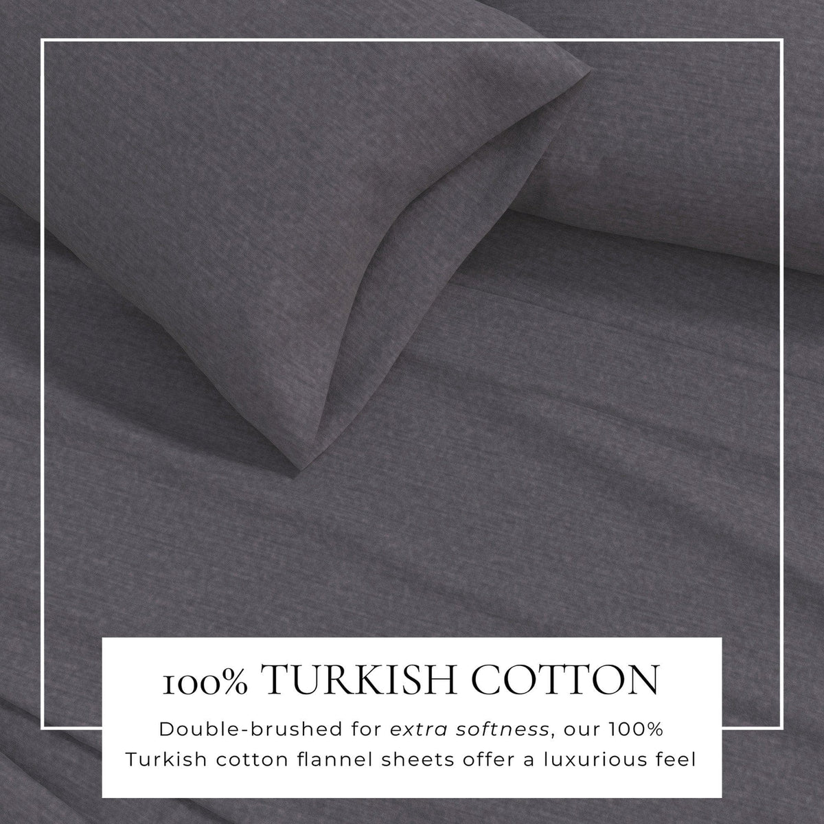 Heathered Solid Cotton Blend Flannel Sheet Set - Anders, photo 20 of 30