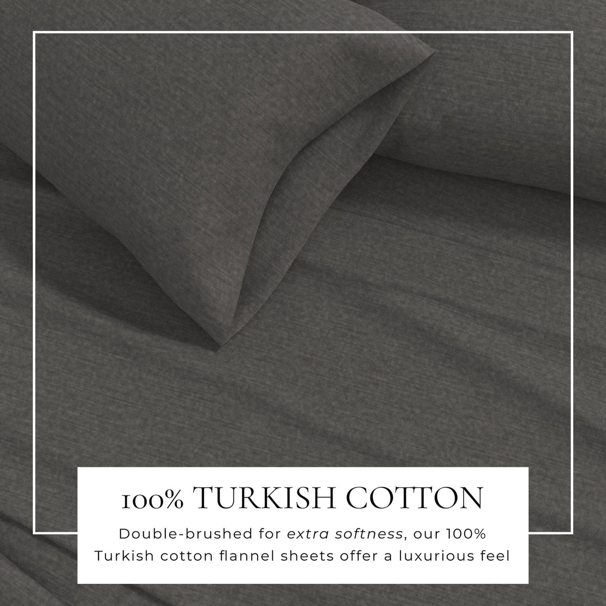 Heathered Solid Cotton Blend Flannel Sheet Set - Anders, photo 26 of 30