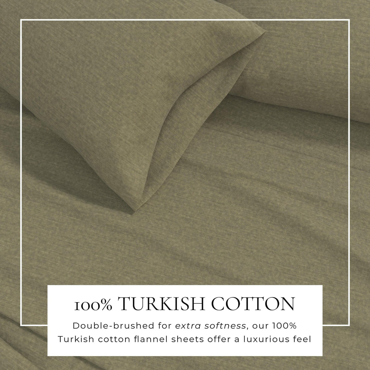 Heathered Solid Cotton Blend Flannel Sheet Set - Anders, photo 14 of 30
