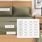 Heathered Solid Cotton Blend Flannel Sheet Set - Anders, photo 17 of 30