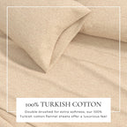 Heathered Solid Cotton Blend Flannel Sheet Set - Anders, photo 2 of 30