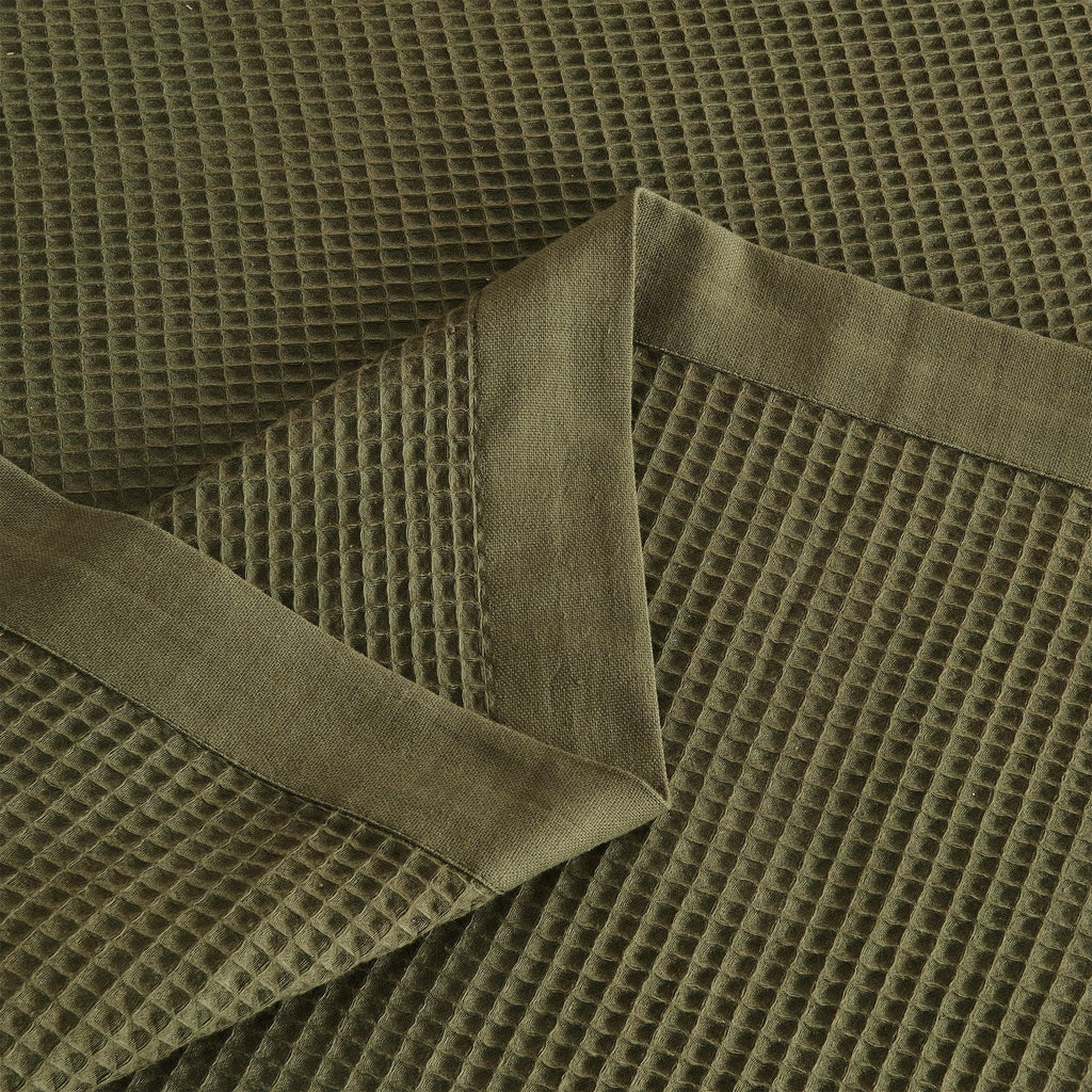 100% Cotton Small Waffle Weave Blanket - Hazel Collection, photo 4 of 36