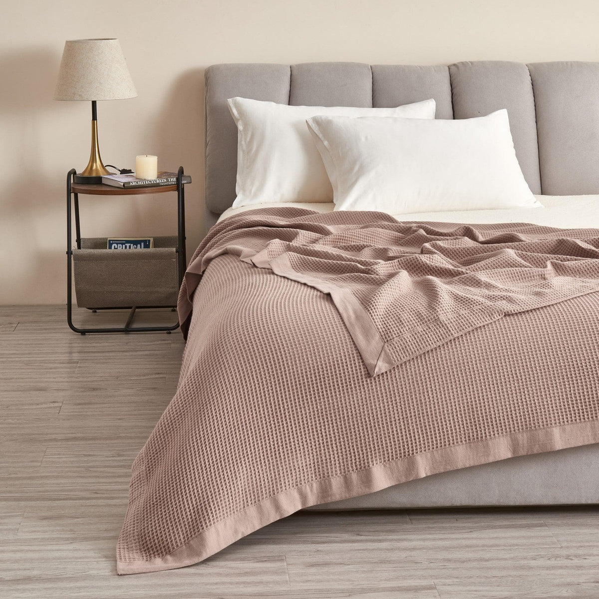 100% Cotton Small Waffle Weave Blanket - Hazel Collection, photo 25 of 36
