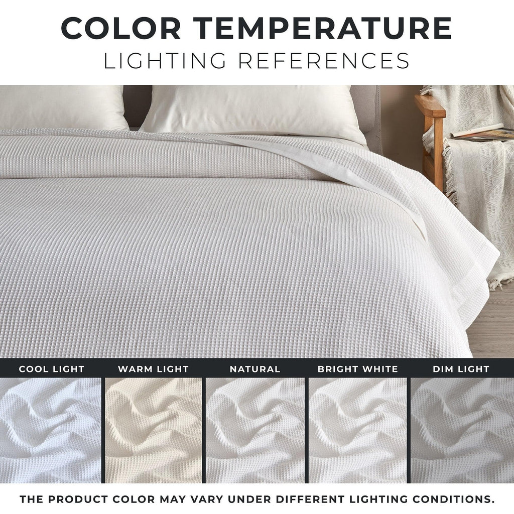 100% Cotton Small Waffle Weave Blanket - Hazel Collection, photo 24 of 36