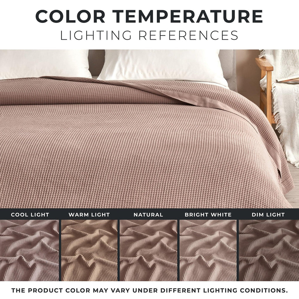 100% Cotton Small Waffle Weave Blanket - Hazel Collection, photo 30 of 36