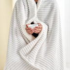 Ribbed Sherpa Throw Blanket - Corduroy Collection, photo 4 of 30