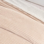 Ribbed Sherpa Throw Blanket - Corduroy Collection, photo 7 of 30