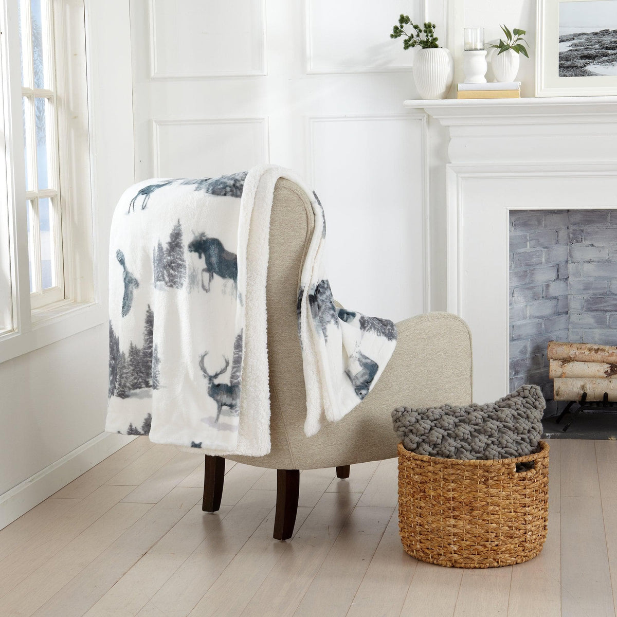 Sherpa Throw Blanket - Hudson Collection, photo 23 of 34
