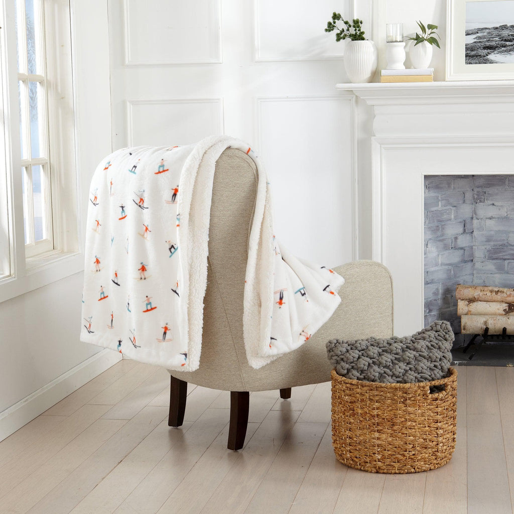 Sherpa throw blanket, Hudson Collection, photo 7 of 10