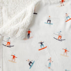Sherpa throw blanket, Hudson Collection, photo 10 of 10