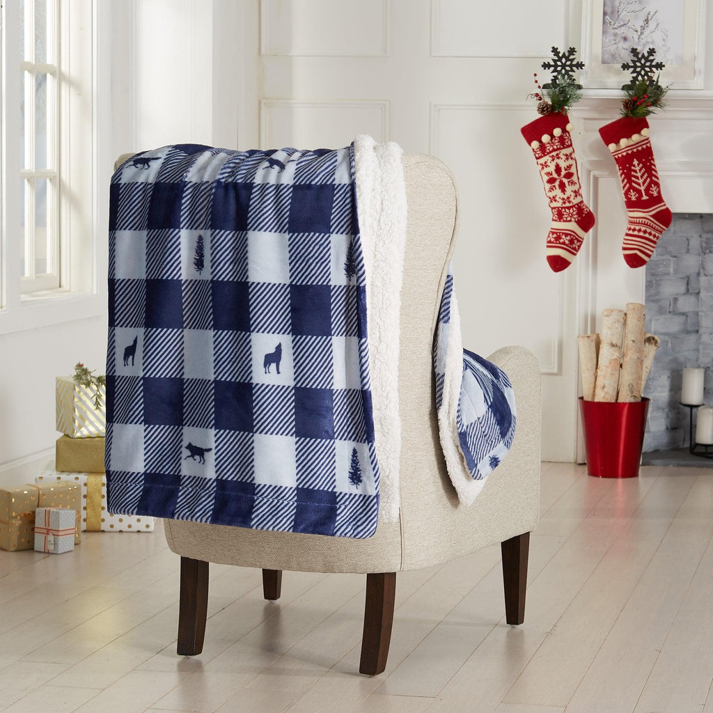 Sherpa throw blanket, Hudson Collection