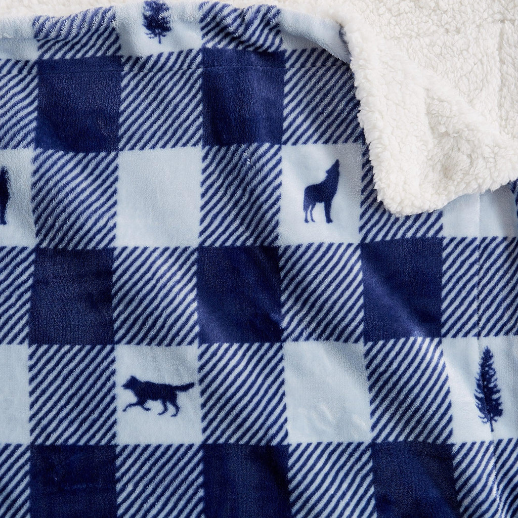 Sherpa throw blanket, Hudson Collection, photo 3 of 10