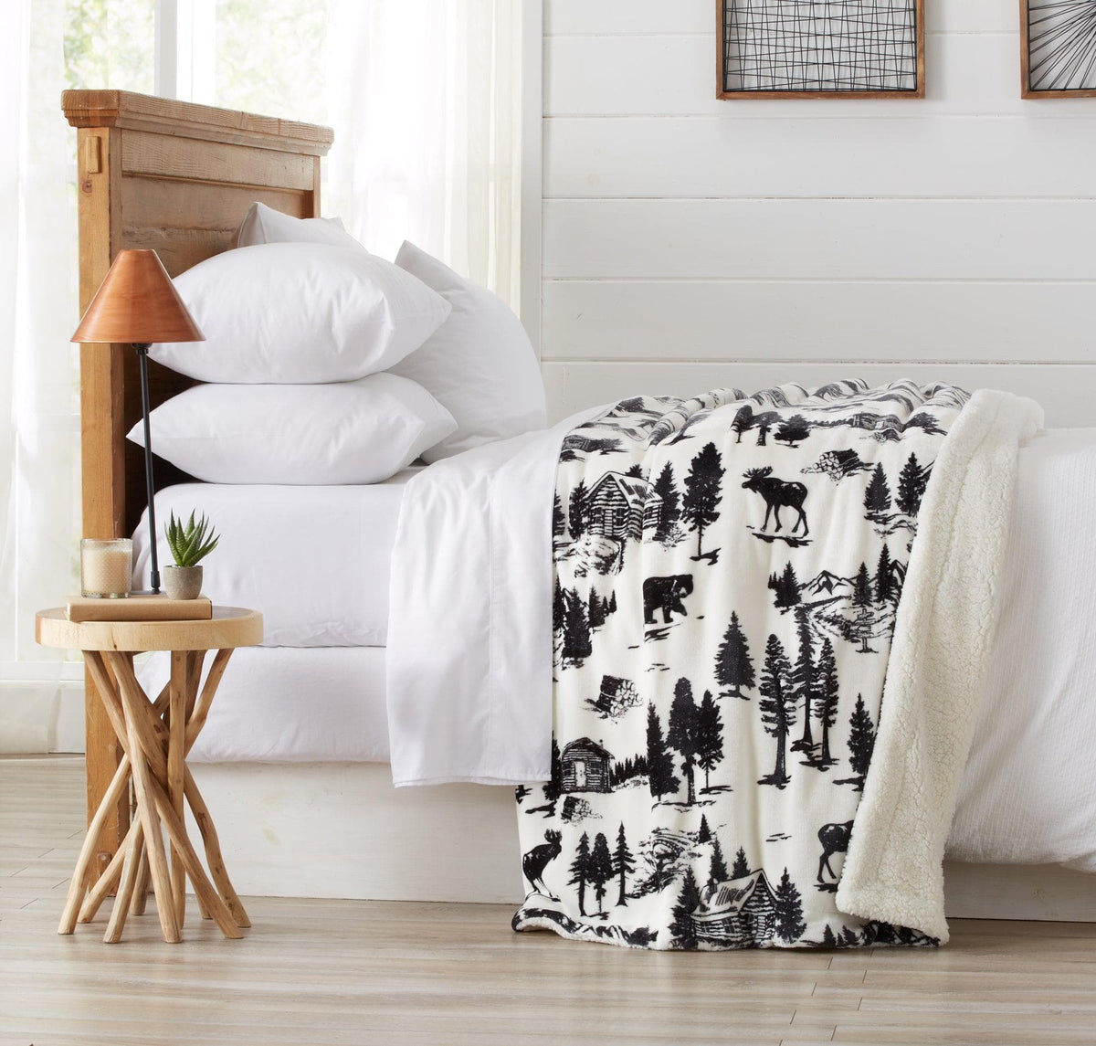 Velvet Plush Sherpa Luxury Bed Blanket - Cielo, photo 3 of 70