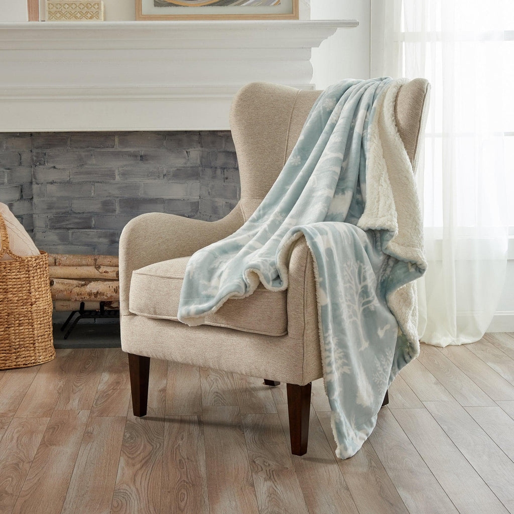 Velvet Plush Sherpa Luxury Bed Blanket - Cielo, photo 25 of 70