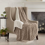 Velvet Plush Sherpa Luxury Bed Blanket - Cielo, photo 34 of 70