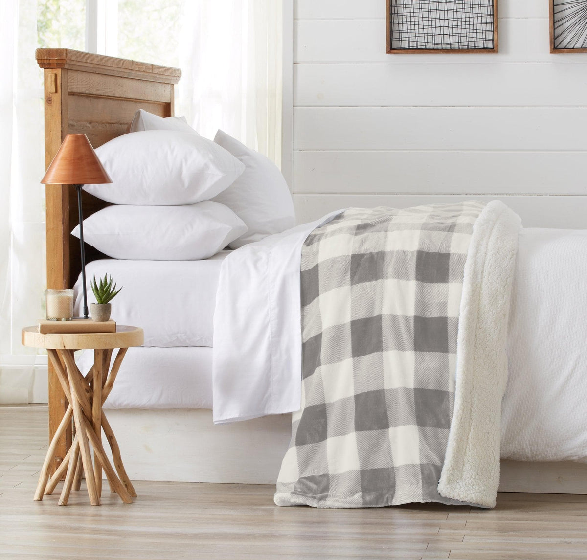 Velvet Plush Sherpa Luxury Bed Blanket - Cielo, photo 7 of 70