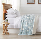 Velvet Plush Sherpa Luxury Bed Blanket - Cielo, photo 26 of 70