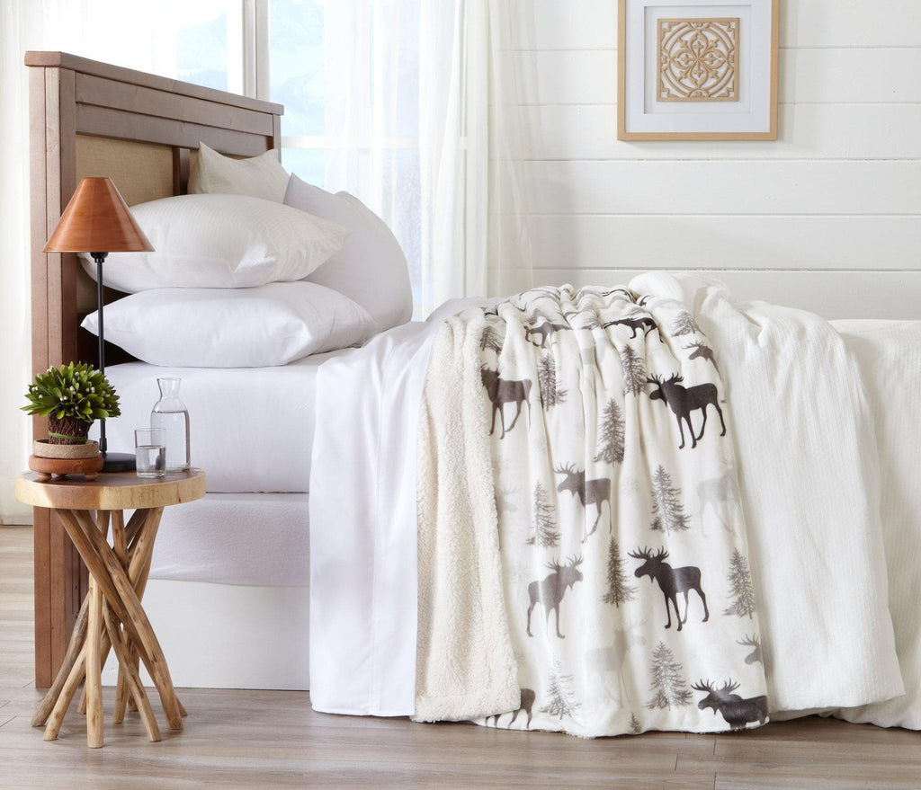 Velvet Plush Sherpa Luxury Bed Blanket - Cielo, photo 49 of 70