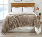 Velvet Plush Sherpa Luxury Bed Blanket - Cielo, photo 33 of 70