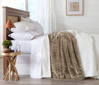 Velvet Plush Sherpa Luxury Bed Blanket - Cielo, photo 35 of 70