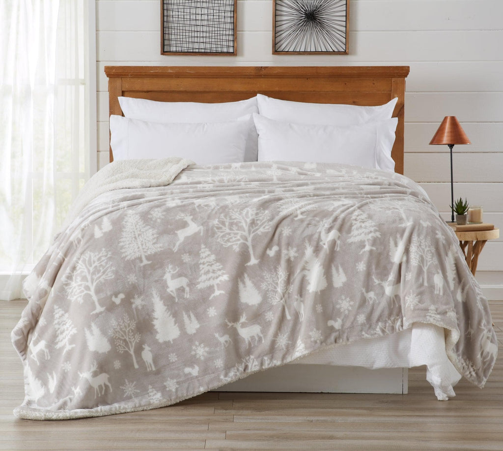 Velvet Plush Sherpa Luxury Bed Blanket - Cielo, photo 64 of 70