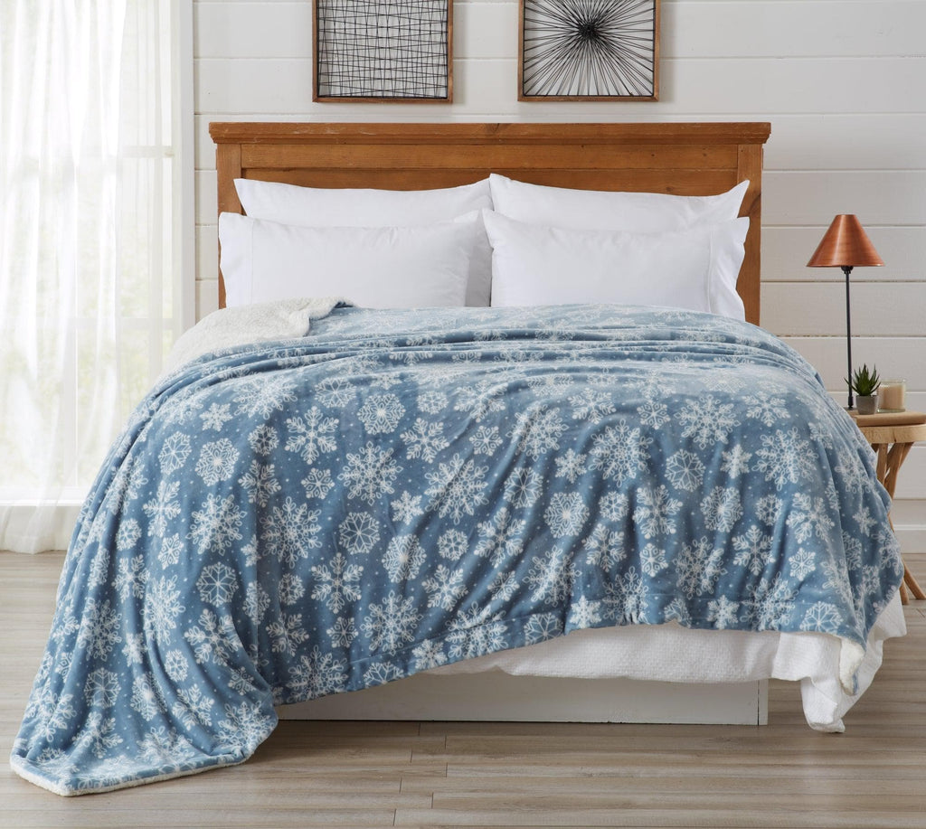 Velvet Plush Sherpa Luxury Bed Blanket - Cielo, photo 38 of 70