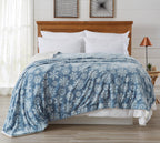 Velvet Plush Sherpa Luxury Bed Blanket - Cielo, photo 38 of 70