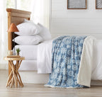 Velvet Plush Sherpa Luxury Bed Blanket - Cielo, photo 40 of 70