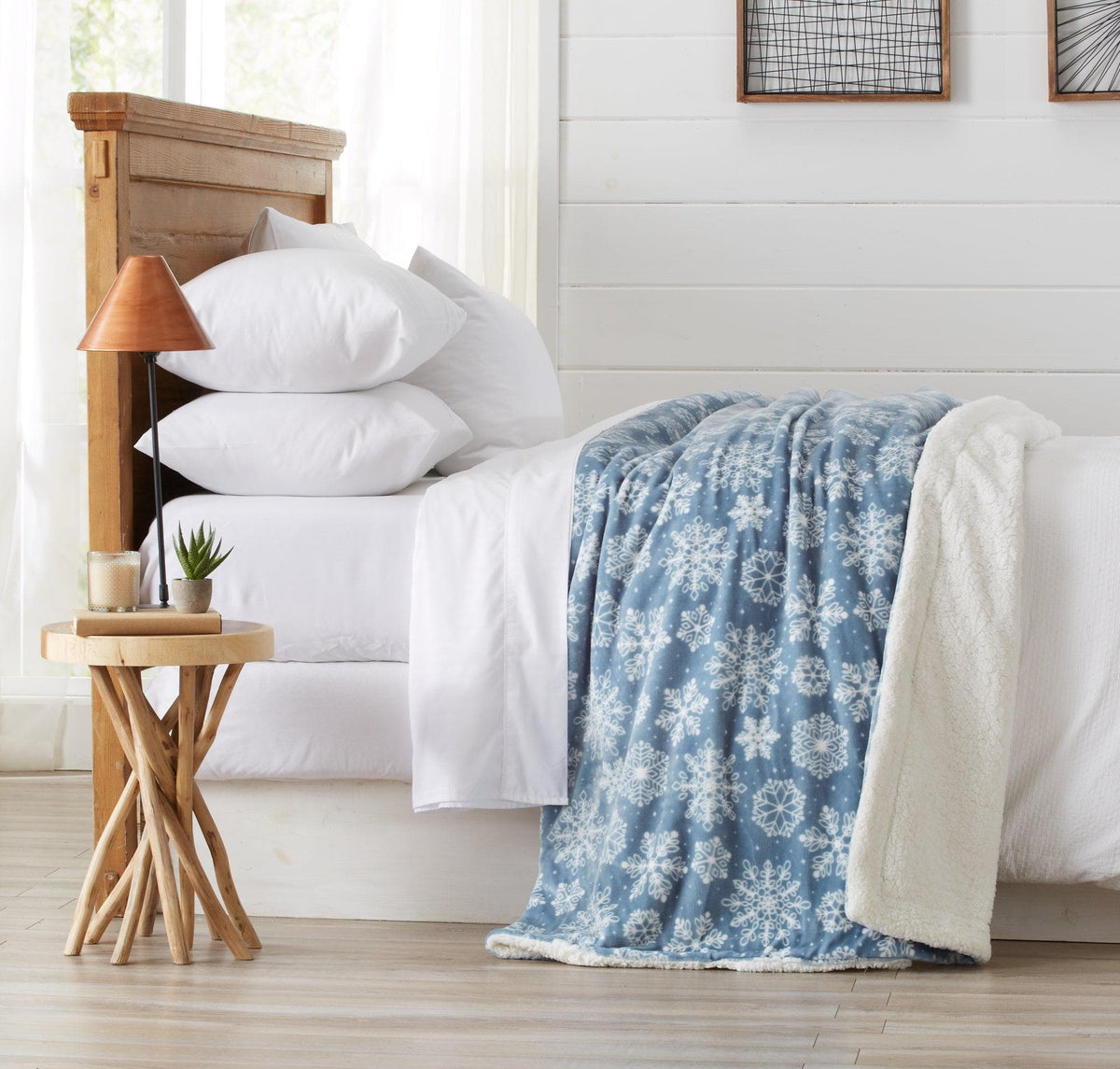 Velvet Plush Sherpa Luxury Bed Blanket - Cielo, photo 40 of 70