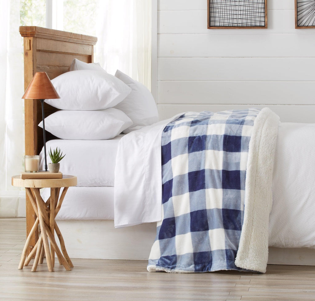 Velvet Plush Sherpa Luxury Bed Blanket - Cielo, photo 69 of 70