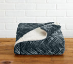 Velvet Plush Sherpa Luxury Bed Blanket - Cielo, photo 23 of 70