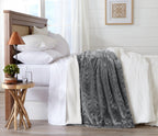 Velvet Plush Sherpa Luxury Bed Blanket - Cielo, photo 30 of 70