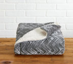 Velvet Plush Sherpa Luxury Bed Blanket - Cielo, photo 32 of 70