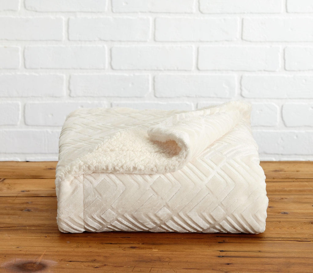 Velvet Plush Sherpa Luxury Bed Blanket - Cielo, photo 18 of 70