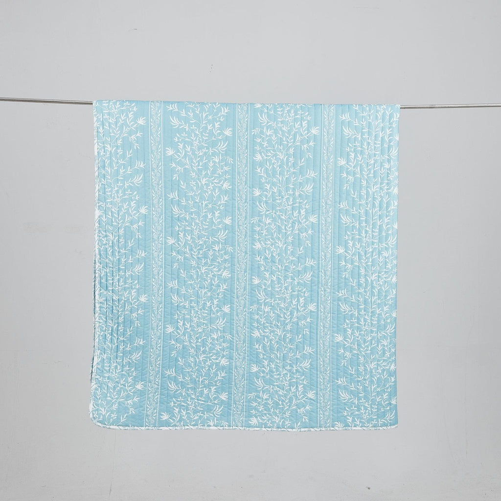 Blue Floral Quilt Set - Senna Collection, photo 3 of 5