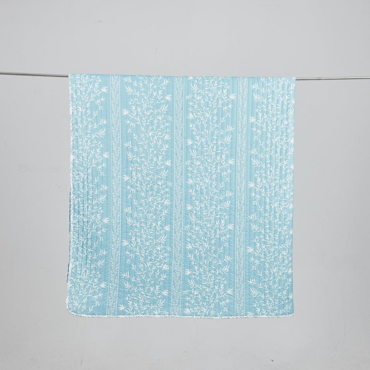 Blue Floral Quilt Set - Senna Collection, photo 3 of 5