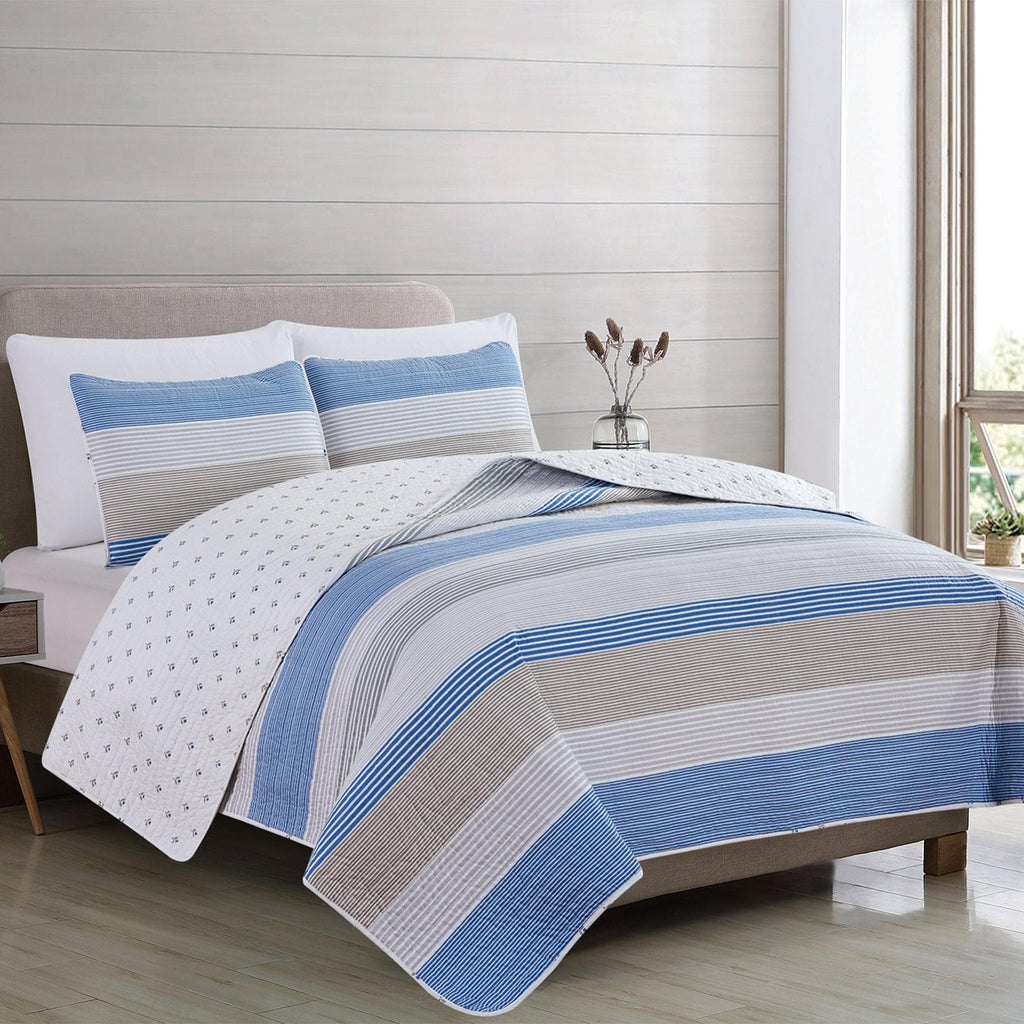 Striped Quilt Set - Bryce Collection, photo 2 of 5