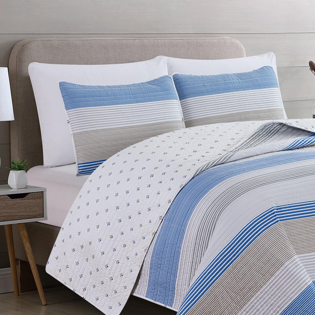 Striped Quilt Set - Bryce Collection, photo 3 of 5