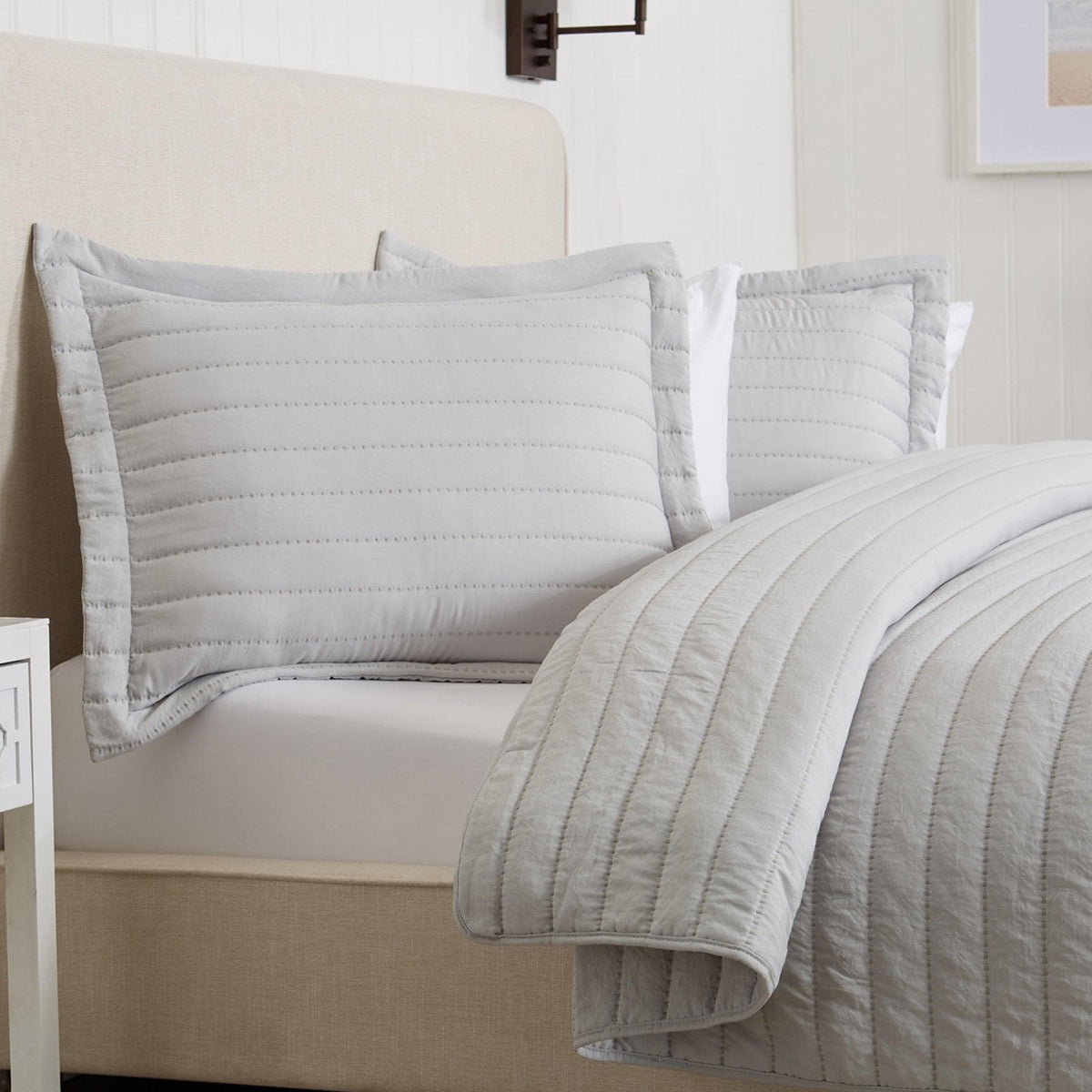 Solid Striped Quilt - Virginia Collection, photo 33 of 35