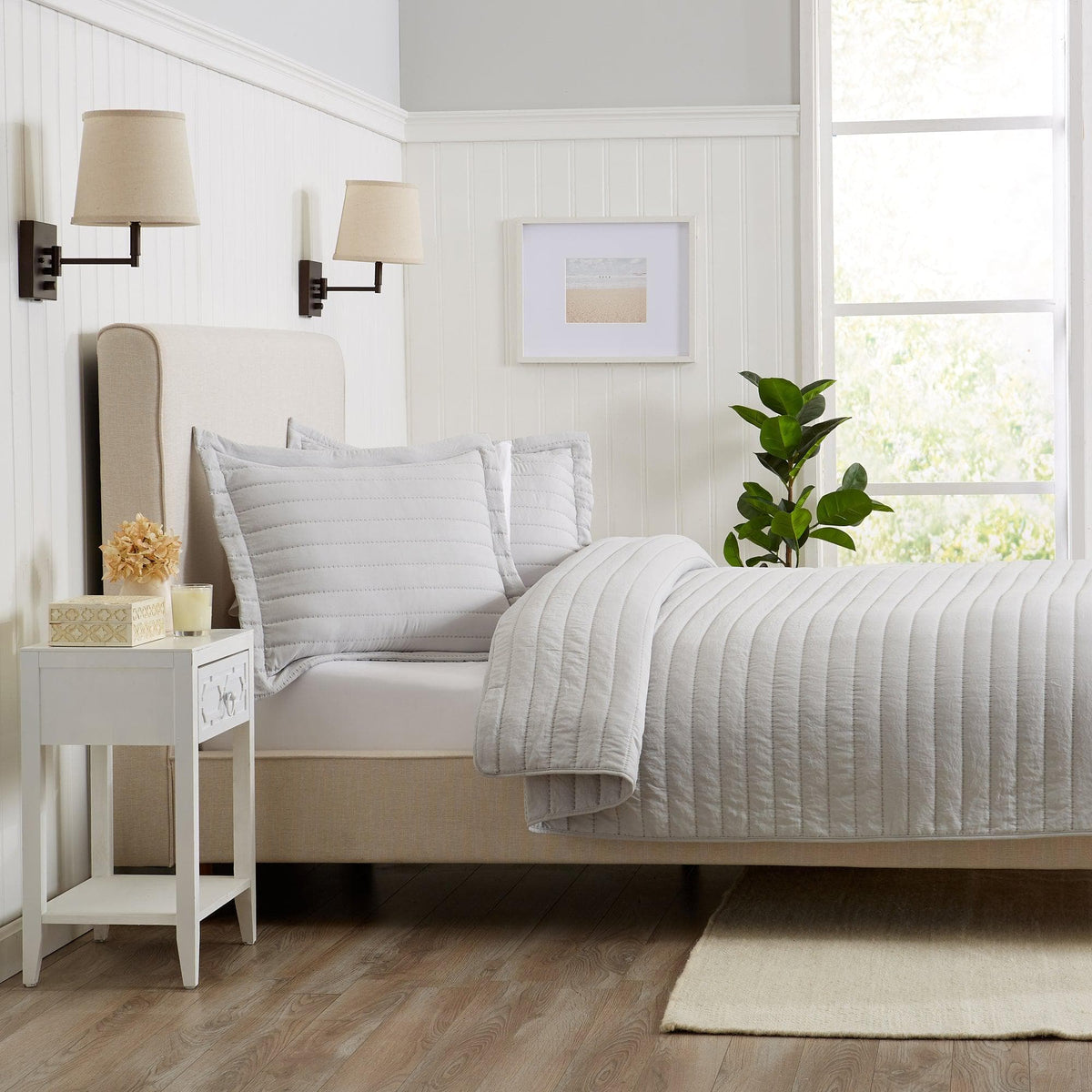 Solid Striped Quilt - Virginia Collection, photo 31 of 35